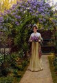 Lila Regencia histórica Edmund Leighton Impresionismo Flores